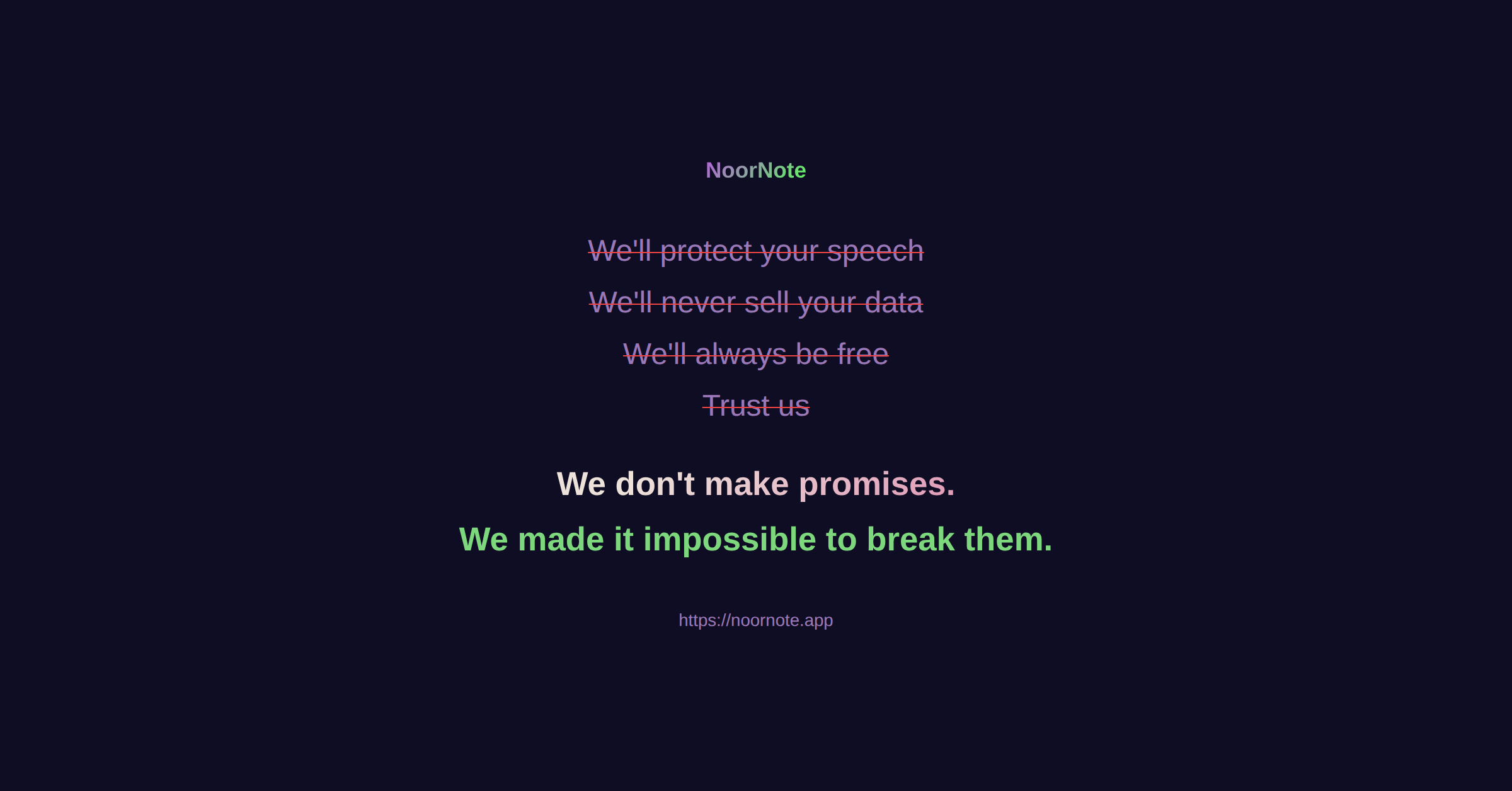 NoorNote Banner — Manifesto